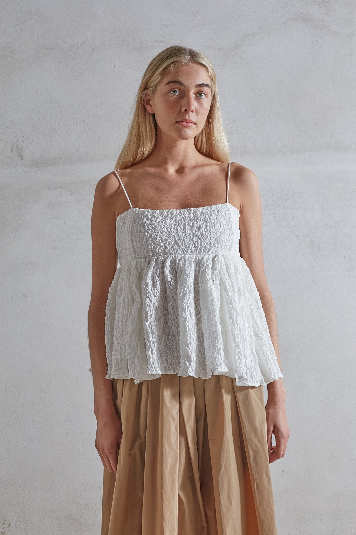 Prélude Top - White Powder Cotton